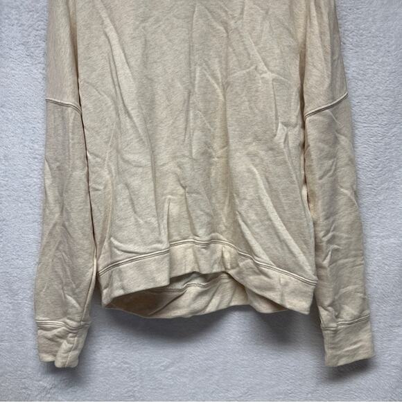 Fabletics Cream Long Sleeve Pullover Sweater Size L - Picture 3 of 8